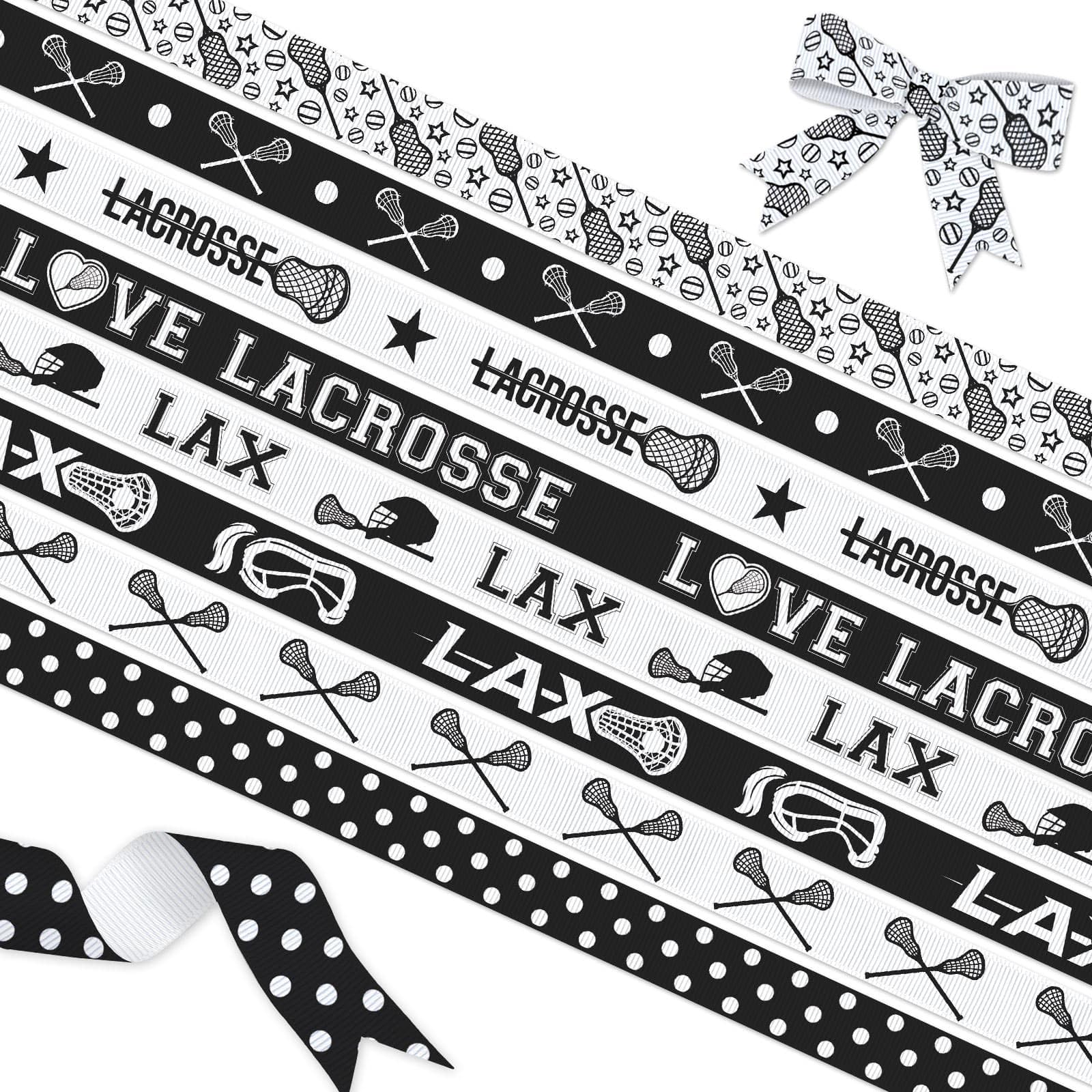Amazon.com: YKW 8 Pack Lacrosse Ribbon, 3/8 Inch x 3Yards Each